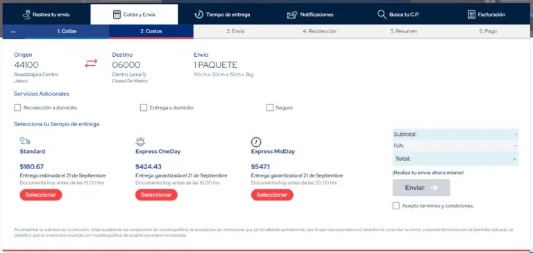 consultar costo de flete guia paquete express - Cómo cotizar un paquete en Paquetexpress