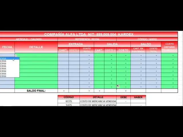como agregar al kardex el flete pmp - Cómo se hace el inventario promedio ponderado