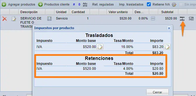 cuanto es el iva retenido por fletes - Cómo se hace la retención del 4 de IVA en fletes