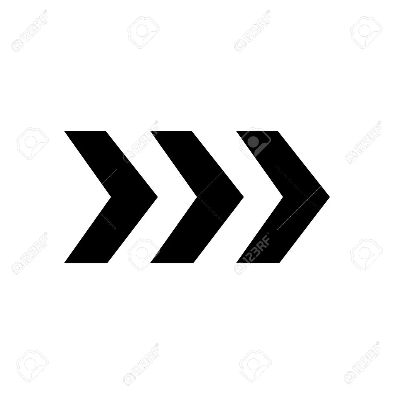 imagen de tres fletas guntan con fondo blanco - Cómo unir letras para un logo
