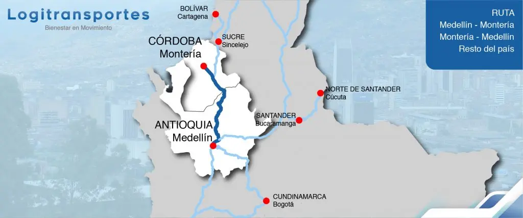 mudanzas desde medellin a monteria - Cuánto se demora un carro de Medellín a Monteria