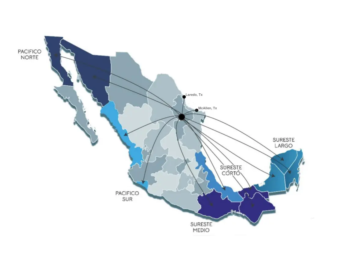 mapa de fletes monterrey - Qué camión pasa por fleteros Monterrey