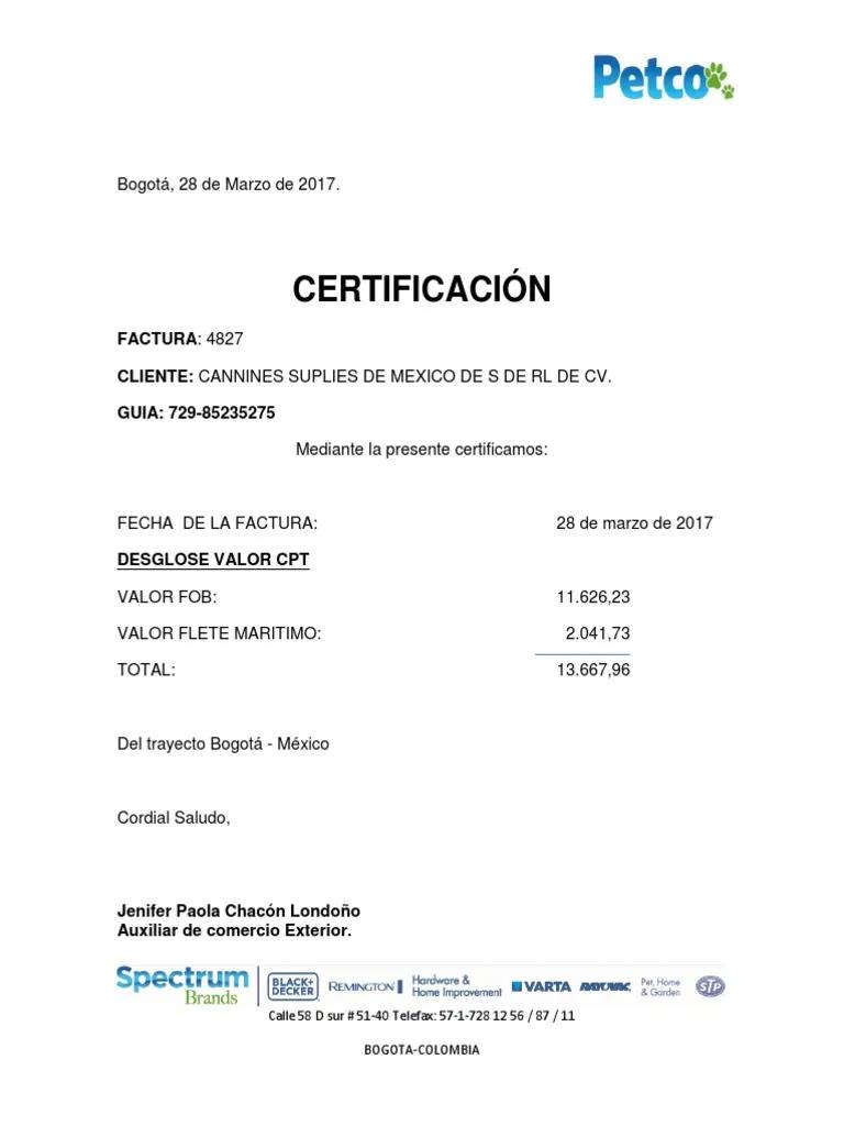 certificacion de fletes argentina - Qué es el certificado de flete