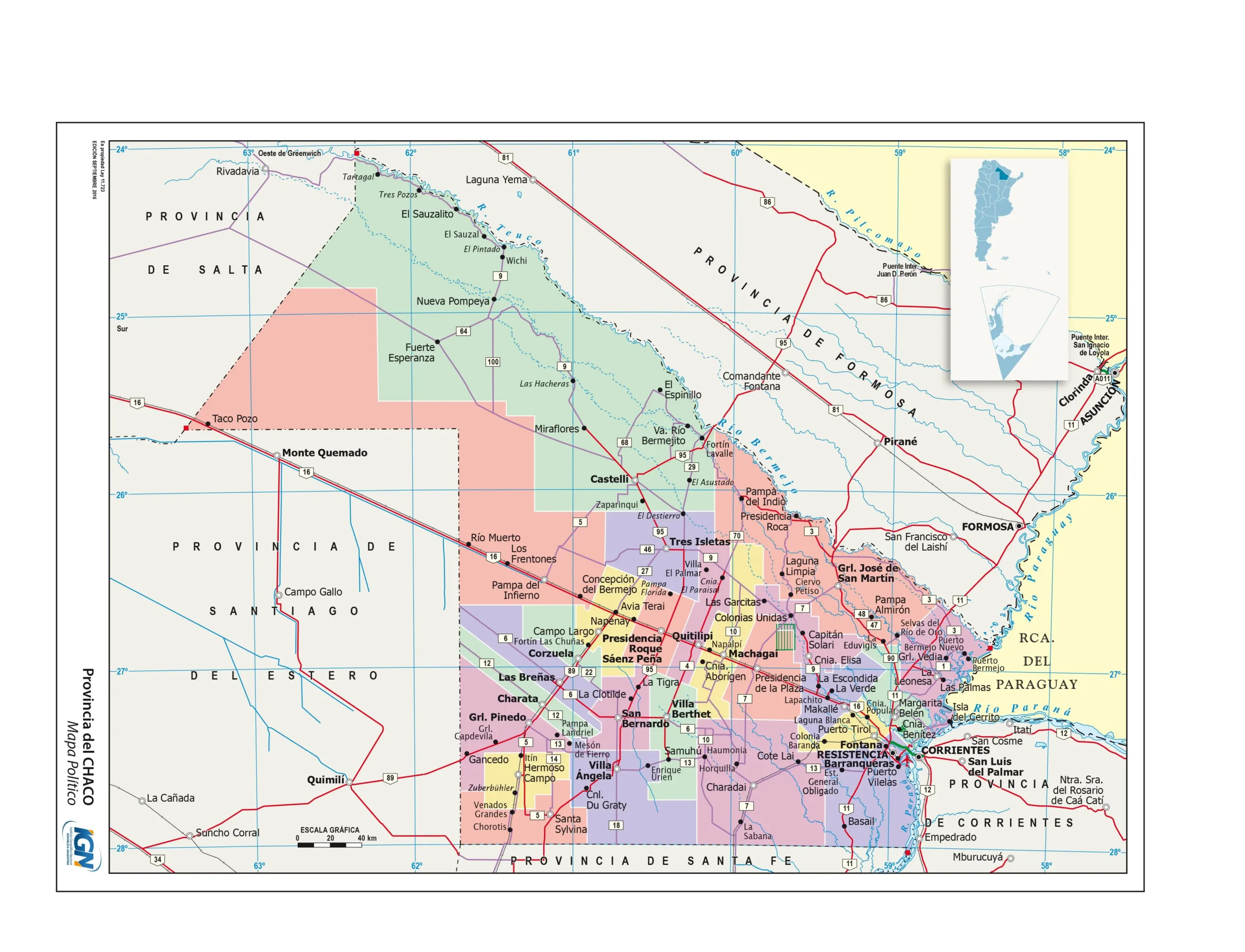 mapa limitrofe de chaco fletes - Qué significa la palabra Chaco en Argentina