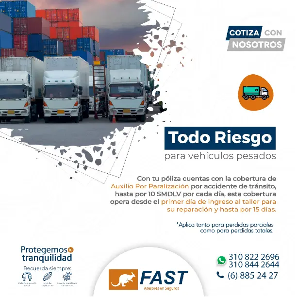 poliza de seguro de auto que carga mudanzas y fletes - Qué tipos de coberturas incluye el seguro de transporte de carga