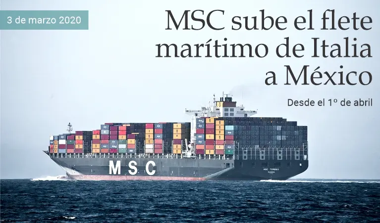 msc-mexico fletes maritimos - Que transporta Mediterranean Shipping Company