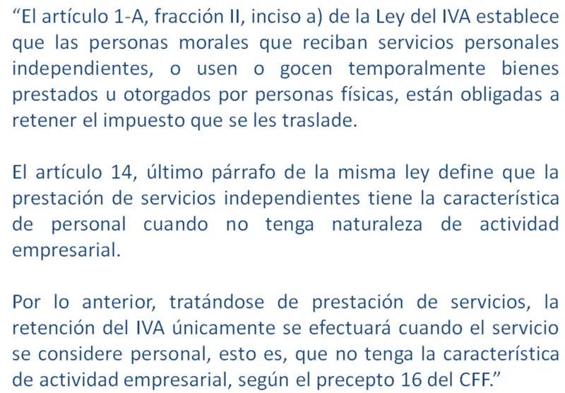 A las personas físicas se les retiene IVA por fletes - Quién está obligado a retener IVA a las personas fisicas se les retencione iva por fletes - Quién está obligado a retener IVA
